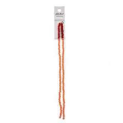 Crystal Lane Rondelle 3x4mm Transparent Red 2x7" Strand