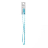 Crystal Lane Rondelle 3x4mm Bleu Opaque 110/Brin