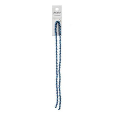 Crystal Lane Rondelle 3x4mm Opaque Blue Iris 2x7" Strand