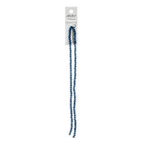 Crystal Lane Rondelle 3x4mm Opaque Blue Iris 110/Brin