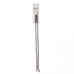 Crystal Lane Rondelle 3x4mm Opaque Grey 2x7" Strand