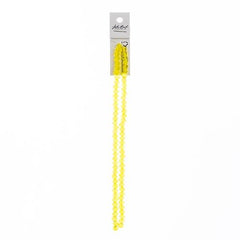 Crystal Lane Rondelle 4x6mm Transparent Yellow 2x7" Strand