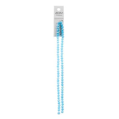Crystal Lane Rondelle 4x6mm Opaque Blue AB 2x7" Strand