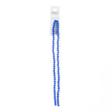 Crystal Lane Rondelle 4x6mm Saphir Foncé Opaque 78/Brin