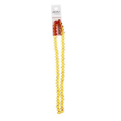 Crystal Lane Rondelle 6x8mm Transparent Orange 2x7" Strand