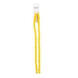 Crystal Lane Rondelle 6x8mm Opaque Yellow 2x7" Strand
