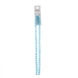 Crystal Lane Rondelle 6x8mm Opaque Blue AB 2x7" Strand