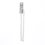 Crystal Lane Rondelle 8x10mm Op White Matt AB 2x7" Strand