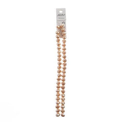 Crystal Lane Rondelle 8x10mm Tr Lt Champagne Luster 2x7" Strand