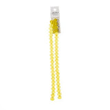 Crystal Lane Rondelle 8x10mm Transparent Yellow 2x7" Strand