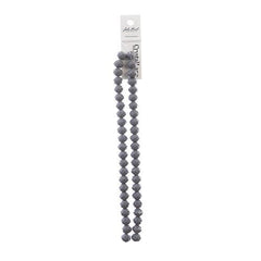 Crystal Lane Rondelle 8x10mm Opaque Grey 2x7" Strand