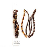 Crystal Lane brins de perles torsadées Plumeria