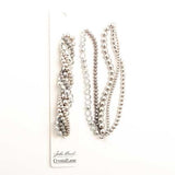 Brins de perles torsadées Crystal Lane Dusty Miller