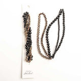 Crystal Lane brins de perles torsadées orchidée chauve-souris