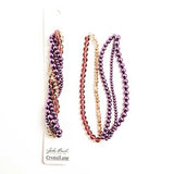 Crystal Lane Twisted Bead Strands Verveine