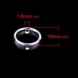 Cadre Perle Argent 12mm (Convient Perle 8mm) 10/pqt