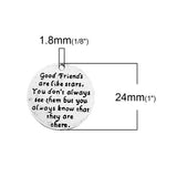 Good Friends Are Like Stars Pendant 24mm 1/pk
