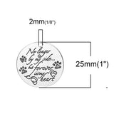No Longer By My Side Pendant 25mm 1/pk