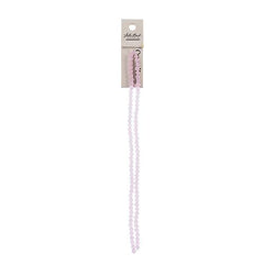 Crystal Lane Bicone 4mm Opaque Pink 2x7" Strand