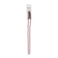 Crystal Lane Bicone 4mm Opaque Dark Purple 2x7" Strand