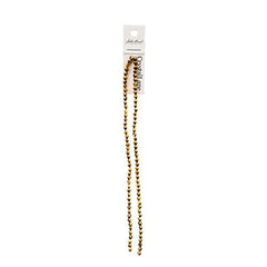 Crystal Lane Bicone 4mm Opaque Gold Iris 2x7" Strand