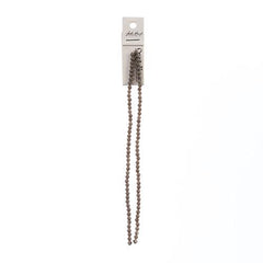 Crystal Lane Bicone 4mm Opaque Grey 2x7" Strand