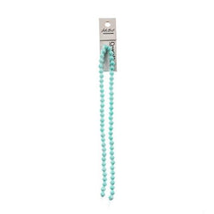 Crystal Lane Bicone 6mm Opaque Light Blue 2x7" Strand