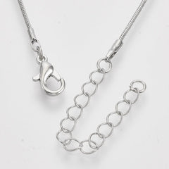 Necklace Snake Chain 24" Nickel 1/pk