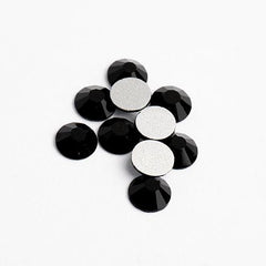 Crystal Lane DIY Flat Back Rhinestones 4.7mm Jet 144pcs