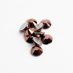 Crystal Lane DIY Flat Back Rhinestones 6.5mm Rose Gold 72pcs