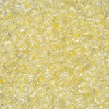 11/0 Perles de Rocailles Toho #2721 Cristal Jaune / Flacon Vert Vif 8-9g