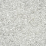 11/0 Perles de Rocailles Toho #2711 Cristal / Bleu Vif Flacon de 8-9g