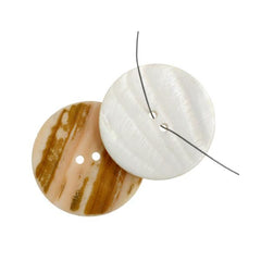 Button Shell 1.5" Clam 1/pk