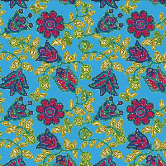 Perlé Nouveau Lime 100% coton - Prix par mètre