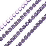 Métal 2mm Tanzanite Strass Bande 10yd/pk