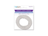 Cordon en coton ciré 1 mm blanc 10 m/paquet