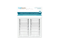 1 1/4" Mini Plastic Containers 10/pk