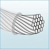 Fil de cordage de perles à 19 brins, bronze .015 30 pieds