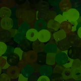 Crow Beads Glow In The Dark Multi Mix 100/pk