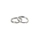 7mm Split Rings Silver 100/pk