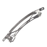Barrette à cheveux en métal nickelé de 3 pouces 25/pqt