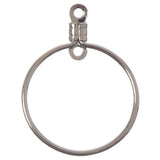 20mm Nickel Round Hoops 10/pk