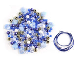 Luxe Bead Kit with Spacers & Cording - Blue