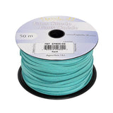 Faux Suede 3mm Lace 50m Aqua