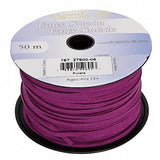 Faux Suede 3mm Lace 50m Purple