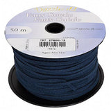 Faux Suede 3mm Lace 50m Navy