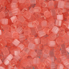 10/0 Czech 2 Cut Seed Beads Satin Light Pink Solgel 22g