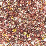 *Czech Miniduo Beads Crystal Capri Gold 6g