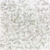 *Czech Miniduo Beads Crystal Silver Lined 8g