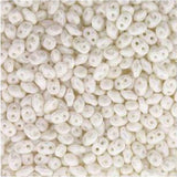 Tchèque Miniduo Perles 8g Craie Blanc Lustre
